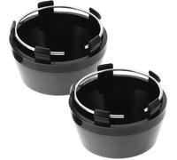 2 Pièces Cache-Moyeu Central 60Mm Capuchon Centre De Roue En Abs Noir Sans Logo Cache Roue Centrale Pour Jante Voiture Accessoire