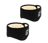 2 Pièces Cache-oreilles Anti-bruit pour Sommeil, Peluche Noir | Confort Ergonomique, Ajustement Bien Fermé, Respirabilité Soignée, Usage Nuit et Repos