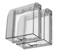 2 Pièces Cache-prise de Salle de Bain 86, Couvercle Étanche, Angle | Matériau Résistant, Espace Intérieur Suffisant, Réserve pour Prise, Installation Facile, pour Salons et Toilettes