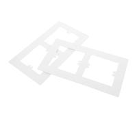 2 Pièces Cache Prise Électrique 86 Type, Plaque Décorative Moderne | Finition Mate Lisse, Retrofit Rapide, Anti Poussière, pour Hôtels et Murs de Chambre, Style Sobre