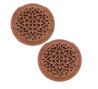 2 Pièces Cache-rosace de Guitare en Bois Massif 41 Pouces | Protection de Rosace, Aide D'entraînement Silencieuse, pour Guitare Folk Acoustique, Scène et Extérieur