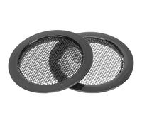 2 Pièces Cache-rosace Métallique Noir pour Guitare Dobro Resonator