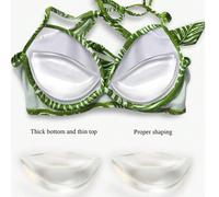 2 pièces Cache-tétons/Coussinets de poitrine en silicone, convenant aux petits seins, peuvent pousser et rehausser, coussinets de poitrine imperméables et invisibles pour maillot de bain/bikini, soulè