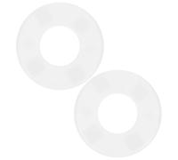 2 Pièces Cache Trou de Tube pour Piscine, Rond, Blanc ABS, 52 MM | Conception Fendue, Aspect Blanc Soigné, pour Bases de Main Courante, Usage Intérieur et Extérieur