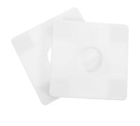 2 Pièces Cache Trou Mural Blanc ABS 2,8cm pour Tuyau D’eau et Clim | Installation Facile, Protège L’eau, Usage Maison ou Technique, Finition Discrète pour Conduites