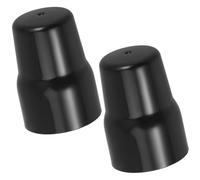 2 Pièces Cachette de Valve D’angle Noir en Pvc, Finition Murale | Masque les Ouvertures, Aspect Soigné, pour Plomberie de Salle de Bain, Remplacement D’accessoire