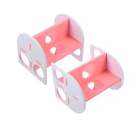 2 Pièces Cachette en Tunnel pour Cobayes, Multi Fonction PVC | Surface Lisse, Plusieurs Ouvertures, Forme Tunnel, pour Cage et Jeu des Petits Animaux, Ne Se Déforme Pas