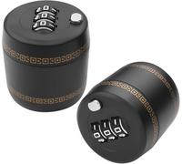 2 Pièces Cadenas Bouteille De Vin, Bouchon À Code pour Bouteille, Bouchons À Combinaison pour Bouteille De Vin, Bloc Supérieur De Bouteille De Vin avec Bouchon À 3 Chiffres