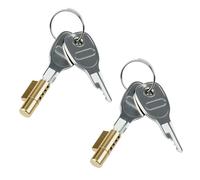 2 Pièces Cadenas Remorque, Antivol Remorque avec 4 Clés, Verrou à Fiche pour Attelage Remorque, Antivol Remorque Attelée, Verrou à Fiche Compatible avec Remorque pour Earth, Daxara, Maypole