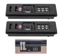 2 Pièces Cadenas Valise Cadenas TSA 3 Chiffres Cadenas de Sécurité TSA Cadenas Code Valise Cadenas à Bagage, pour Valises, Sacs de Voyage, Coffres à Outils