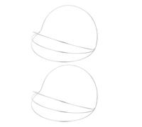 2 Pièces Cadre de Coiffe DIY à Quatre Couches en Métal, Blanc Argenté | Support Léger en Fer, Structure Simple Antidérapante, pour Ornements Floraux, Stylisme Nuptial, Concours