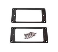 2 Pièces Cadre de Micro Humbucker Noir 92x46 Mm avec Vis