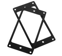 2 Pièces Cadre de Micro Humbucker Plat en Métal Argenté