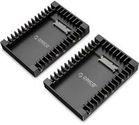 [2 Pièces] Cadre De Montage Pour Disques Durs 2,5"" Vers 3,5"" Adaptateur De Ssd Interne Support De Montage Pour 2,5 Pouces 7/9,5/12,5 Mm Sata Hdd Ssd, Vis Incluses-1125Ss-2[PCOM4283295]