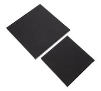 2 Pièces Cadre de Peinture Noir pour Toile, Panneau en Canvas Bois