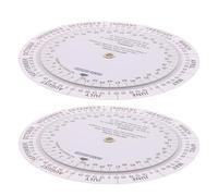 2 Pièces Calculateur D'âge Gestationnel Rotatif Double Face | Guide Visuel Clair, Plastique Blanc Léger, pour École ou Centre Médical, Suivi Précis Date D'accouchement