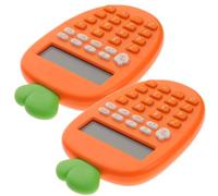 2 Pièces Calculatrice Carotte 12 Chiffres en Plastique | Présent Rentrée, Calculatrice Étudiante, Outil de Calcul pour Étudiants, Usage Quotidien et Boutiques