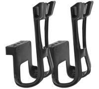 2 Pièces Cale-Pieds de Vélo Noir en Plastique, Support | Pédales de Vélo, Protection de Cheville, Usage Ville et Vtt, Accessoire Fixe Résistant