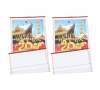 2 Pièces Calendrier Mural Serpent 2025 en Papier, Style Rotin | Impression Haute Définition, Détails Nets et Vivants, Thème Nouvel An Lunaire, pour Murs Intérieurs