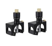 2 Pièces Calibrateur de Raboteuse à Plat Noir | Outil de Positionnement, Réglage Rapide, Plastique et Fer, Usage Simple pour Atelier