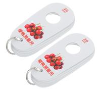 2 Pièces Calibre à Fruits en Plastique, Jauge de Tri, 9 Tailles | Double Structure Antidérapante, Grands Chiffres et Repères Contrastés, pour Grappes et Contrôle Rapide Couleur Aléatoire