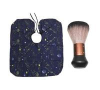 2 Pièces Cape de Coiffure pour Garçon et Filles à Motif Étoilé | Set Brosse à Poussière, Usage Maison et Coiffure, Finition Soignée, Tissu Antistatique