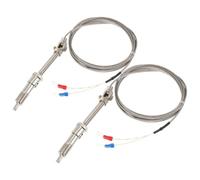 2 Pièces Capteur de Température à Thermocouple de Type K | Modèle à Ressort et Clip, Installation Rapide, Surveillance en Temps Réel, Lignes de Production et Automatisation