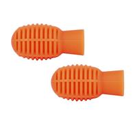 2 Pièces Capuchon Silencieux en Silicone Orange | Installation Rapide, Protection 360 Degrés, pour Élèves et Garçon Fille, Usage en Classe Musicale ou Dehors
