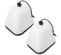 2 Pièces Capuchons Isolants en Écume sans Outil Pliable Blanc | Installation Facile sans Outil, Joint Étanche pour Robinet Mural Extérieur, pour L'hiver Maison