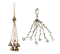2 Pièces Carillons Éoliens De Jardin, Carillons Éoliens Suspendus Extérieurs, Carillons Éoliens De Décoration De Fenêtre, Carillons Éoliens Muraux, Cloches De Sorcière