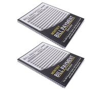 2 Pièces Carnet de Suivi des Factures Mensuelles, Spirale, Noir, Papier | Sections Classées, Pages Checklist Organisées, Résumé Mensuel, pour Finances Personnelles et Gestion Familiale