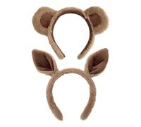 2 Pièces Cartoon Animal Bandbands, Bandeaux Drôles, Accessoires De Rôle, Accessoires De Costumes De Fête, Accessoires Capillaires Doux Et Mignons.