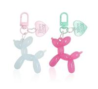 2 Pièces Cartoon Puppy Pendant, Cute Pendentif, Women's Keychain, Car Keychain, Fun Keychain.