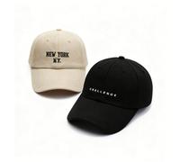2 pièces Casquette de baseball unisexe, chapeau casual polyvalent convenant pour un port quotidien LettresPolyester