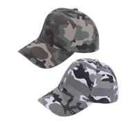 2 Pièces Casquettes De Baseball Camouflage, Casquettes De Baseball Camouflage Pour Enfants, Visière De Protection Solaire, Casquette De Sport De Plein Air, À La Randonnée Et Au Camping