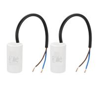 2 pièces CBB60 4uf-18uf condensateur de fonctionnement AC 450V 2 fils 50/60Hz 54x30mm(6uf 64x30x200mm)
