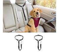 2 Pièces Ceinture de sécurité pour Chien pour Audi Q4 e-tron SUV 2025, Réglable Ceinture de Sécurité Ajustables Appuie Tete pour Voiture pour Chiens