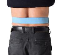 2 Pièces Ceinture Péritonéale Large Taille L Bleue en Caoutchouc | Maintien Ajustable, Sécurité sans Utilisation des Mains, pour Tube Abdominal et Drainage, Sommeil, Bain, Toilettes