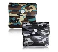 2 Pièces Cendrier de Poche,Portable Pocket Cendriers, Compact Mini Cendrier Portable, Réutilisables Pochette Cendrier pour Fumeur, Voyage, Plein Air, Bureau