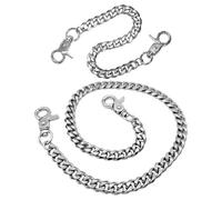 2 Pièces Chaînes De Pantalon en Métal Monocouche, Bijoux De Style Punk, Accessoires De Pantalon, Chaînes De Pantalon Simples Et À La Mode, Chaînes De Pantalon Décoratives