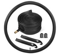 2 Pièces Chambre à Air VTT 26 Pouces 1,75/2,125 en Butyle Noir | Remplacement Facile, Performance Étanche et Résistante à L’usure, Format Compact pour Entretien Vélo