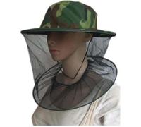 2 Pièces Chapeau de Camouflage Apiculture Apiculteur Anti-moustiques Masque extérieur Pêche et Camping Moustiquaire Chapeau