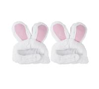 2 Pièces Chapeau Lapin pour Chat, Coiffe Adorable en Coton Blanc | Chats, Usage Fête et Rassemblements, Confortable à Porter, Solide, Accessoires Photo