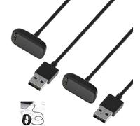 2 Pièces Chargeur Compatible avec Fitbit Charge 6 / Charge 5 / Fitbit Luxe - Câble Magnétique USB 100 cm, Charge Rapide et Sécurisée pour Bracelet Connecté Fitbit, Remplacement Durable et Portable