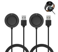 2 Pieces Chargeur Compatible avec Fossil Gen 4/5/5E/6, Emporio Armani, Skagen Falster 2, Misfit Vapor 2, Diesel Guard 2.5 - Câble USB Magnétique 100 cm - Charge Rapide et Sécurisée pour Smartwatch