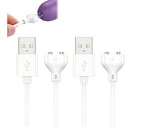 2 Pièces Chargeur pour Womanizer Magnétique, 80cm Connecteurs Espacés 7 mm (Aimants 3 mm), Câble de Recharge Magnétique, USB pour Womanizer & Vibromasseurs, Chargeur Magnétique pour Satisfyer Pro 2