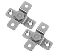 2 Pièces Charnière à Couple, Pivot Caché à Angle | Arrêt Silencieux, Mécanisme Amorti Intégré, Design Compact Croisé, pour Panneaux D’armoire et Fenêtres