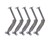 2 Pièces Charnière de Maintien à Ressort, Bras Long Ergonomique | Fer Métal, Surface Mate, Mécanisme Auto-équilibré, pour Couvercles de Fenêtre, Tables et Zones de Travail
