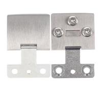 2 Pièces Charnière de Porte en Verre pour Meuble, Alliage de Zinc | Remplacement Simple, Installation Facile, Résistance à Rouille, pour Cabinet et Restaurant, Usage Vitré