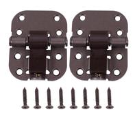 2 Pièces Charnière Pliante pour Volet en Acier, Lot avec Vis | Remplacement pour Pièces Endommagées, Construction Solide, Usage Fenêtre et Porte, Finition Argenté